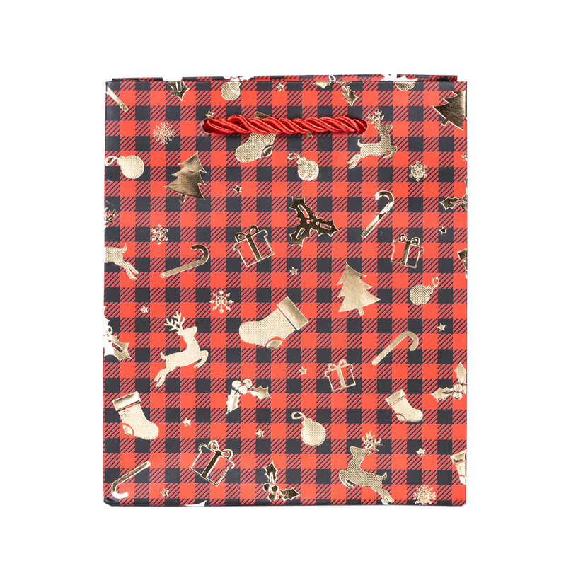 Подарочный пакет Accessories Новый Год CL419-23 12*14*6 см 1 шт