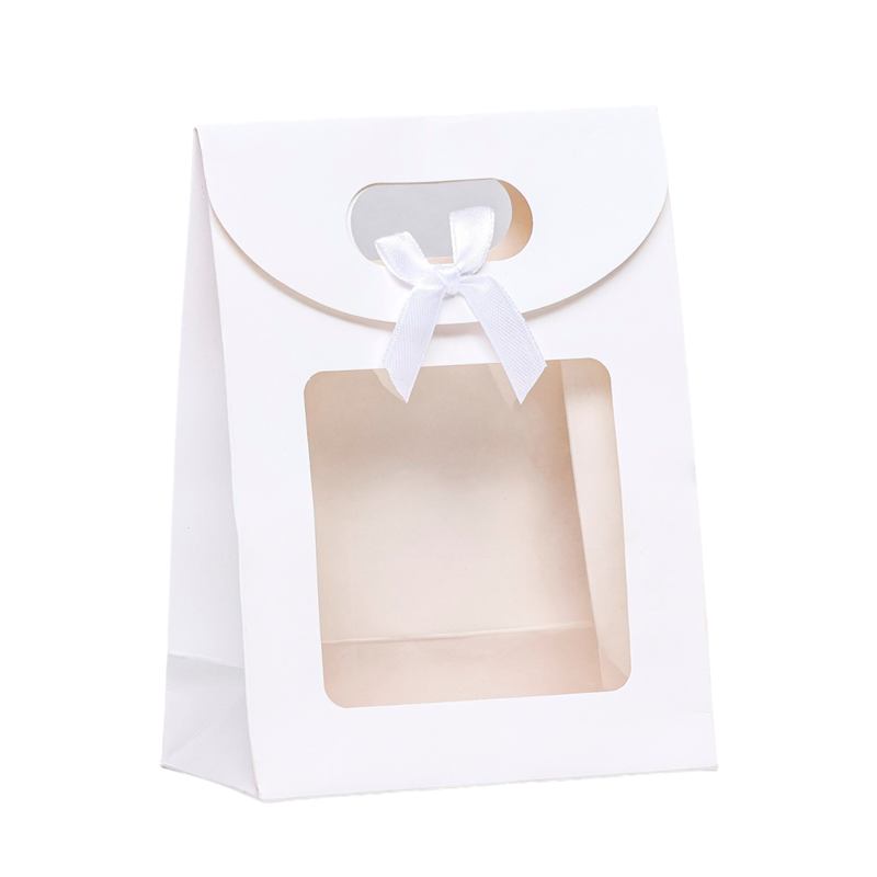 Коробка-пакет с окном Upak Land Белая 16*12*6 см 9898501 1 шт