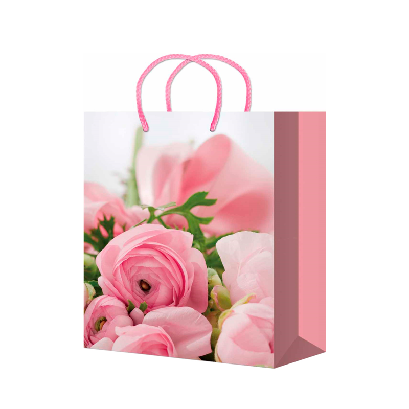 Подарочный пакет Миленд Нежно Розовые Цветы 26*33*8 см ППК-4456 1 шт