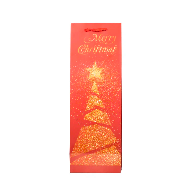 Подарочный пакет Accessories Под Бутылку Новый Год 12*35*9 см 1 шт