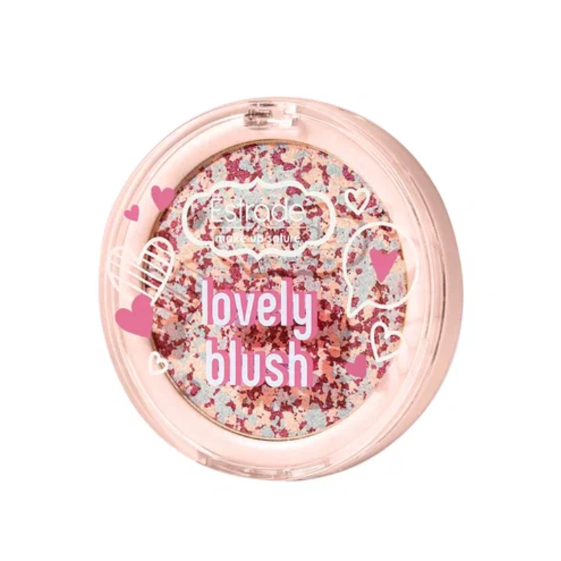 Румяна компактные Estrade Lovely Blush т.204 Деликатный  розово-лиловый 5 г
