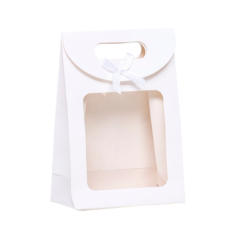 Коробка-пакет с окном Upak Land Белая 20*14*7 см 9898503 1 шт