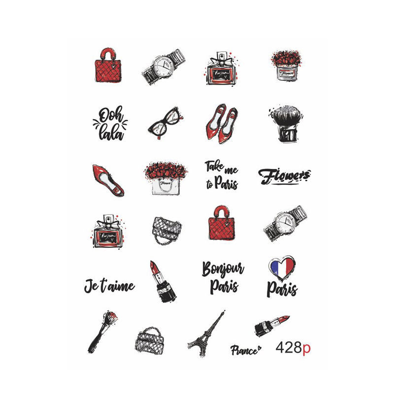 Наклейки для ногтей Krimle Слайдер-дизайн 428 1 шт.