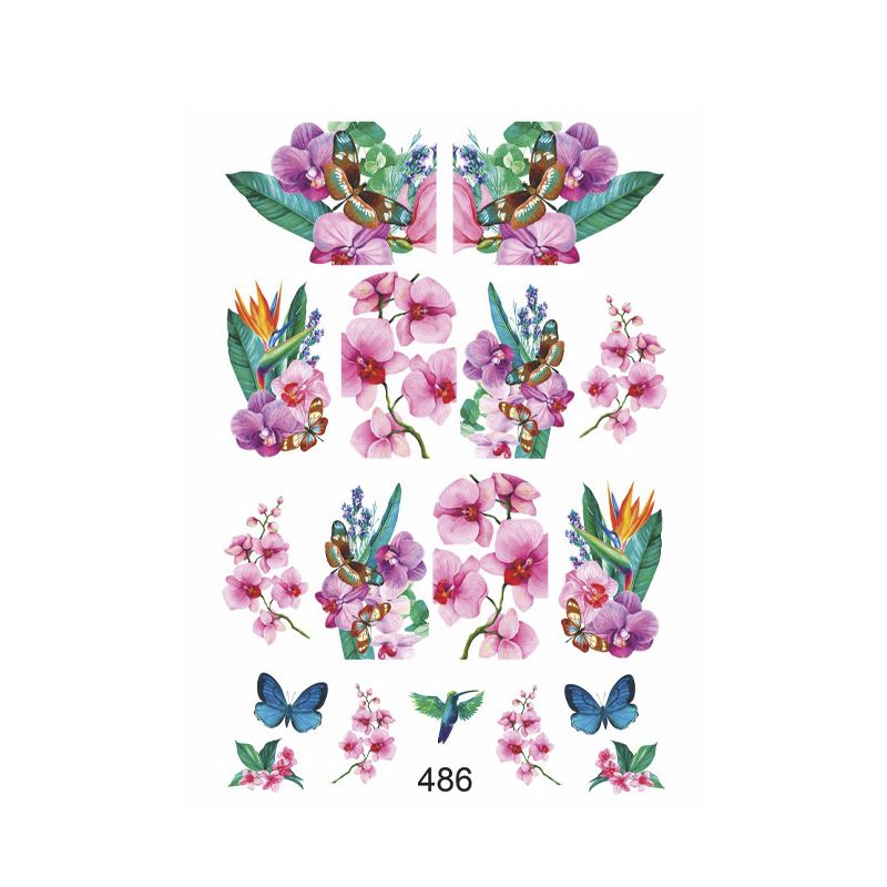 Наклейки для ногтей Krimle Слайдер-дизайн 486 1 шт