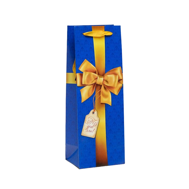 Пакет под бутылку Accessories С Бантом 36*13*10 см 1 шт