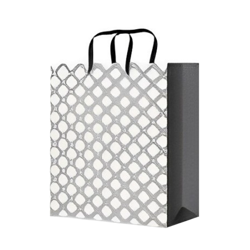 Подарочный пакет Миленд Серые Ромбы 18*23*8 см ППК-4375 1 шт