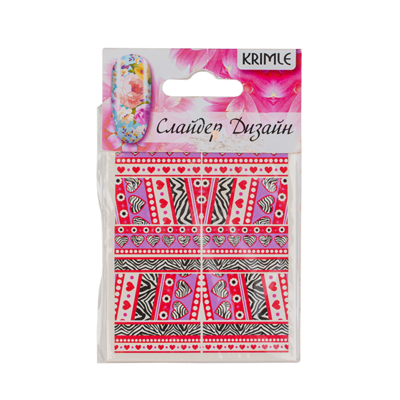 Наклейки для ногтей Krimle Слайдер-дизайн 225 225 1 шт