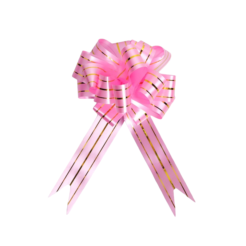 Бант-шар Accessories Три Золотых Полосы Розовый №3 848933 1 шт