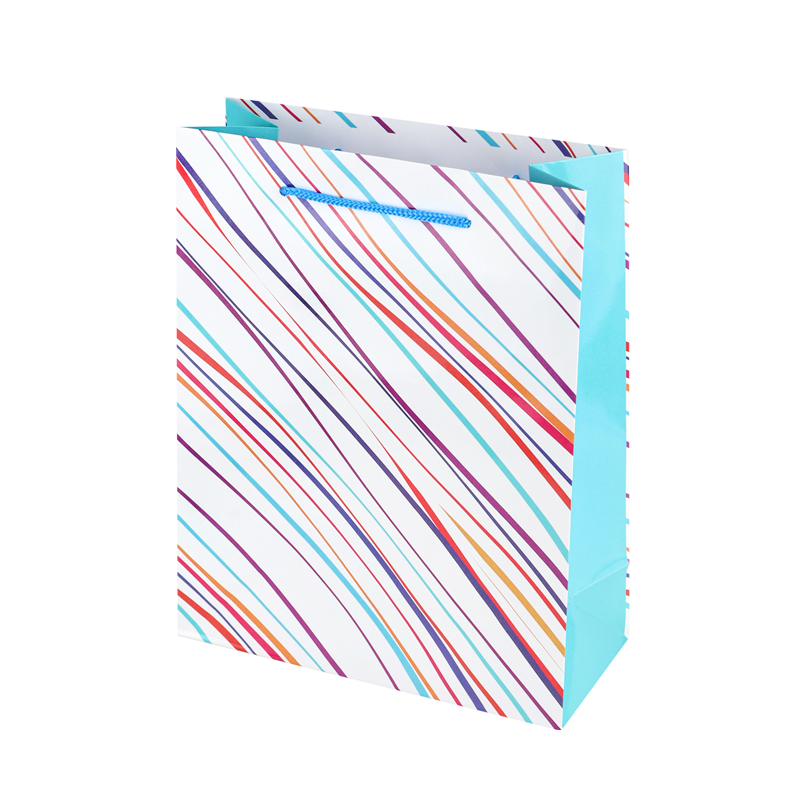 Подарочный пакет Миленд Яркие Линии 18*23*8 см ППК-4361 1 шт
