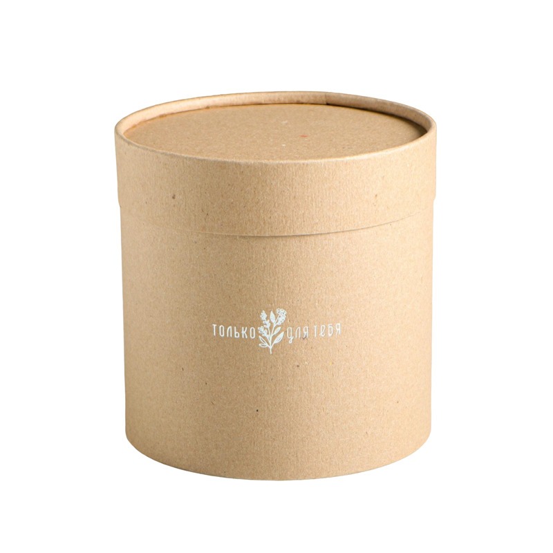 Шляпная коробка из крафта Дарите Счастье Только для Тебя 15х15 см 5074576 1 шт