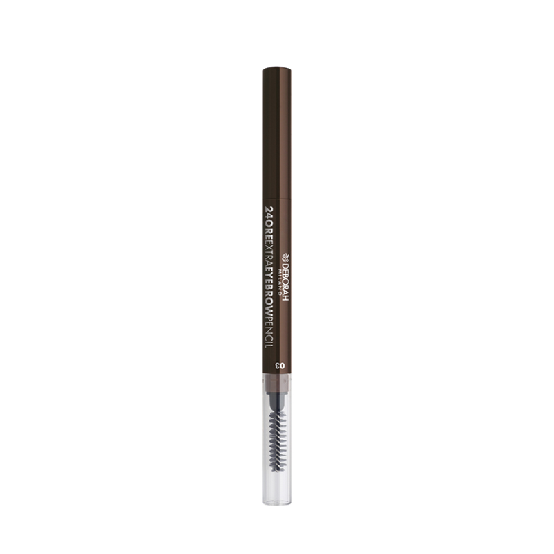 Карандаш-стайлер для бровей стойкий Deborah Milano 24 Ore Extra Eyebrow Pencil т.03 Темный 0,22 г