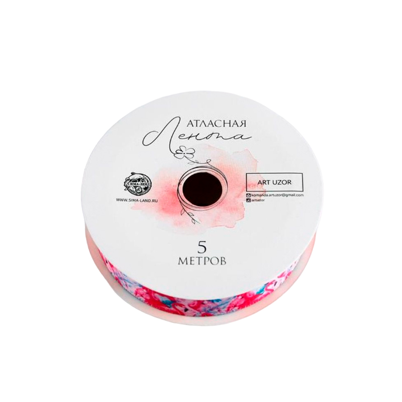 Лента атласная ART UZOR Фламинго 2 см*5 м 5231443 1 шт