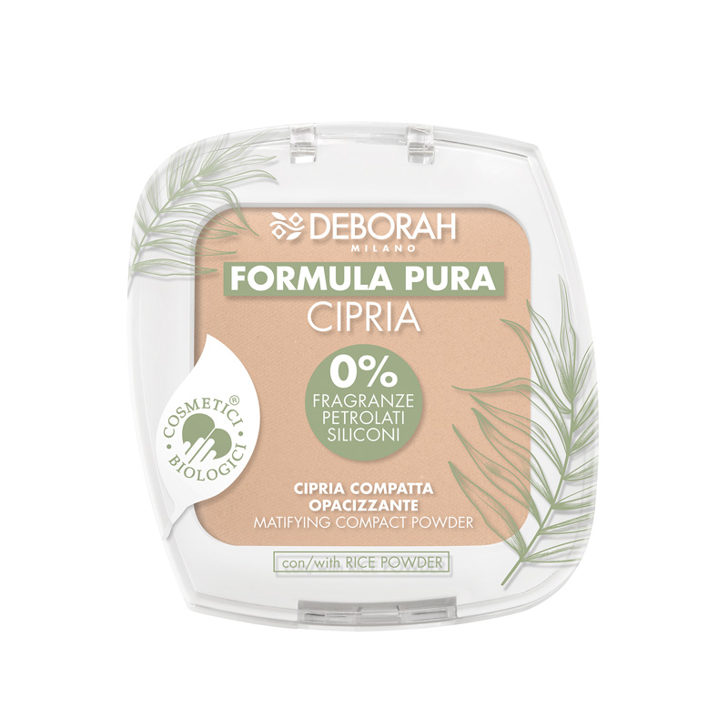 Пудра для лица матирующая Deborah Milano Formula Pura Matifying Compact Powder т.03 9 г