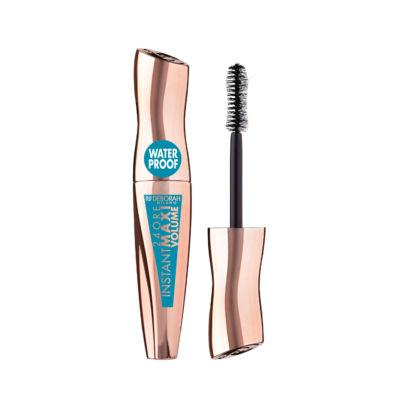 Тушь для ресниц максимальный объем водостойкая  Deborah Milano 24 Ore Instant Maxi Volume Mascara т.Черный 12 мл
