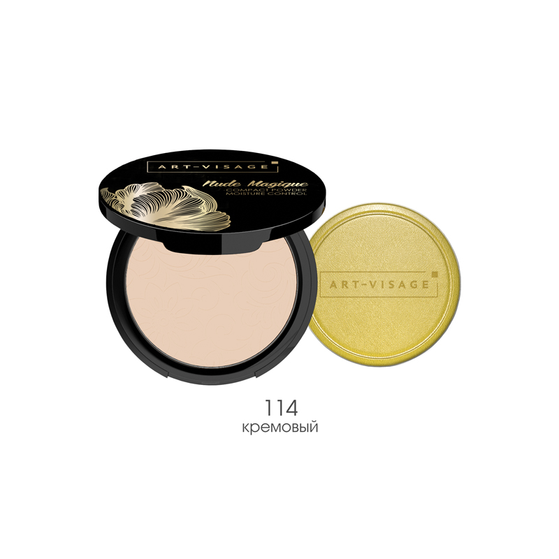 Пудра компактная для лица Art-Visage Nude Magique т.114 Кремовый 7 г