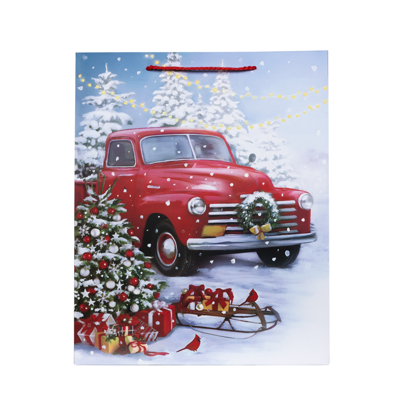 Подарочный пакет Accessories Новый Год PD31225-98 26*32*12 см 1 шт