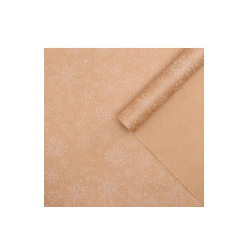 Бумага упаковочная крафтовая Дарите Счастье Снегопад 50*70 см 1 шт.