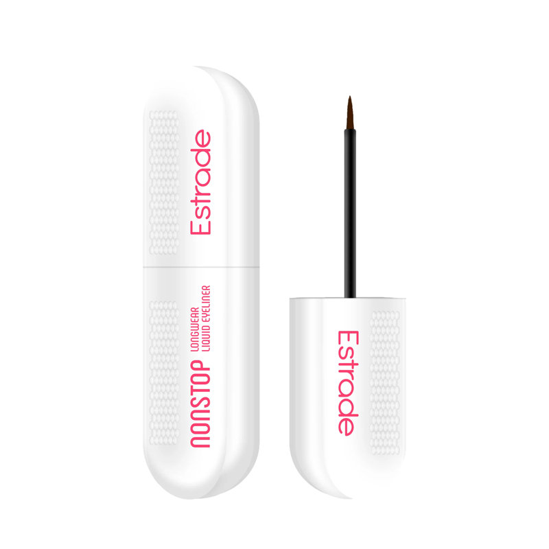 Подводка жидкая стойкая Estrade Nonstop Longwear Eyeliner т.202 Коричневая 12 мл