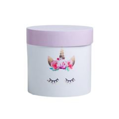 Подарочная коробка круглая Дарите Счастье Нежная 15*15 см 1 шт