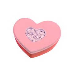 Гейзер для ванны с солью сердце Bada Boom Love Bomb Pink 230 г