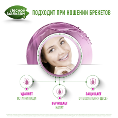 Ополаскиватель для полости рта для чувствительных зубов и десен Лесной Бальзам Sensitive 400 мл