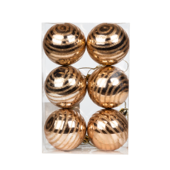 Шар новогодний Home Collection Золото Розовое CH31222-15 6 см 6 шт