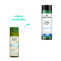 Тоник для лица увлажняющий Green Mama С Гиалуроновой Кислотой 200 мл