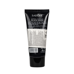 Маска для лица против черных точек с бамбуковым углем Sadoer Bamboo Charcoal Black Mask 60 г
