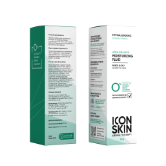 Флюид для лица увлажняющий гипоаллергенный для комбинированной и жирной кожи Icon Skin Derma Therapy Aqua Balance Moisturizing Fluid 75 мл