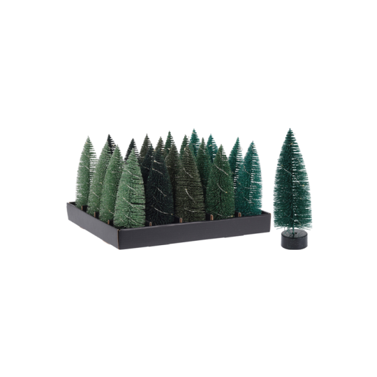 Декорация с подсветкой Home Collection Red New Year Новогодняя Ель 6x17см 1 шт