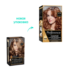 Стойкая краска для волос L'Oreal Paris Preference т.6.35 Светлый янтарь 174 мл