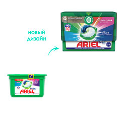 Гель капсулы для стирки Ariel Всё-в-1 Color 3в1 10*22,8 г