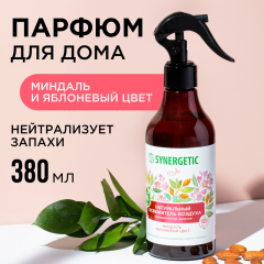 Ароматический гипоаллергенный освежитель воздуха Synergetic Миндаль и Яблоневый Цвет 380 мл