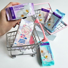 Салфетки влажные универсальные Белая Орхидея Очищающие с Экстрактом Алое Вера 8 шт