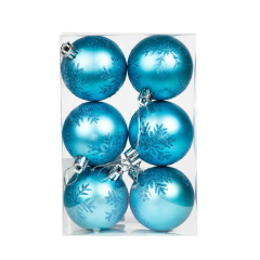 Шар новогодний Home Collection Снежинка CH31222-22 6 см 6 шт