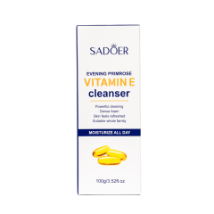 Пенка для умывания очищающая Sadoer Vitamin E Evening Primrose Cleanser 100 г