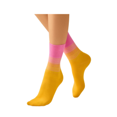 Носки с переходом цвета на резинке Omsa STYLE 554 Giallo р.39-41 1 пара
