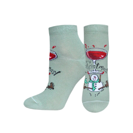 NEW YEAR (Снеговик), р.25 рис.683 Серо-зеленый 1 пара