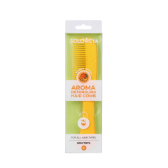 Арома-расческа гребень для волос с ароматом манго Solomeya Aroma Detangling Hair Comb Mango 1 шт