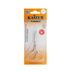 Ножницы маникюрные закругленные Kaizer Серебро 404018 1 шт