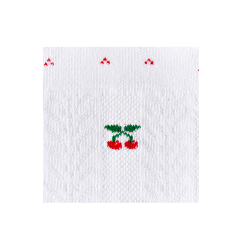 Носки ажурные с рисунком на резинке и пикотами Omsa Kids Gambaletto 32A01 Bianco 27-30 1 пара