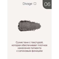 Тени для век Divage The Mono Eyeshadow т.06 Графит 4 г