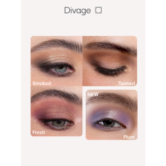 Палетка теней для век Divage Easy Nude Smokey 9 г