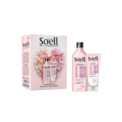 Подарочный набор: Шампунь + Бальзам для волос Soell Professional Bio-Keratin 400 мл+200 мл