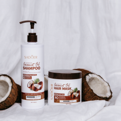 Шампунь для волос против перхоти с экстрактом кокоса Sadoer Coconut Oil Dandruff Shampoo 500 мл