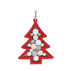 Подвесная декорация Koopman International Red New Year Красный Новый год Сердце /Ёлка /Звезда 1 шт