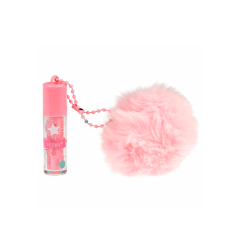 Блеск для губ голографический красный+Брелокблистер Lukky Charmy Plush 1 мл+1 шт