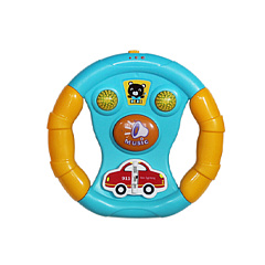 Руль со световыми и звуковыми эффектами на батарейках. HUGE UNION Steering Wheel 1 шт