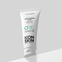 Флюид для лица увлажняющий гипоаллергенный для комбинированной и жирной кожи Icon Skin Derma Therapy Aqua Balance Moisturizing Fluid 75 мл