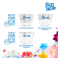 Кондиционер для белья Вернель Ароматерапия Чувственная Роза 870 мл